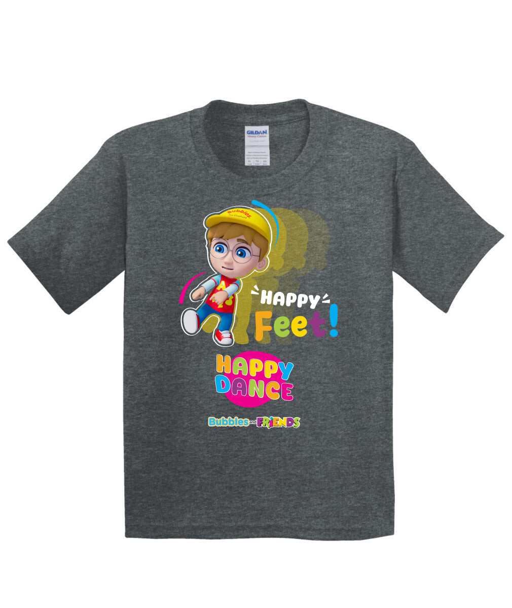 Bubbles and Friends – Happy Dance Collection Happy Feet Children T-Shirt