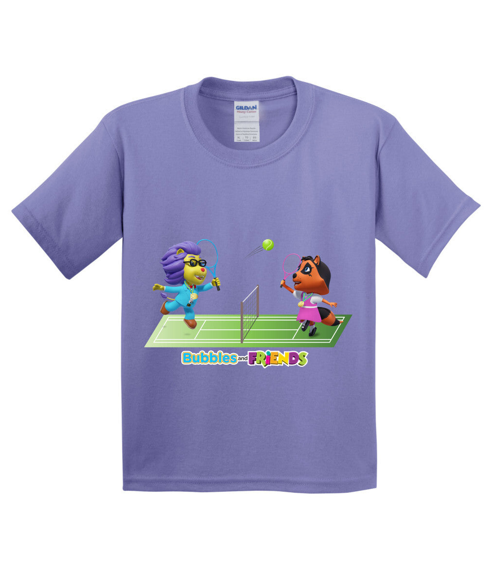 Bubbles and Friends - Summer Games Collection Tennis Match Children T-Shirt