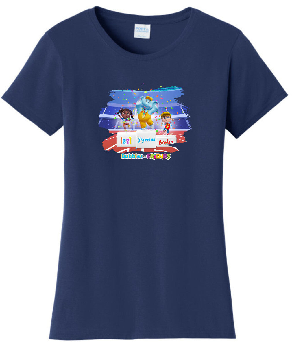 Bubbles and Friends - Summer Games Collection Team Medals Women T-Shirt