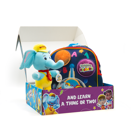 Boys Backpack and Plush Starter Kit