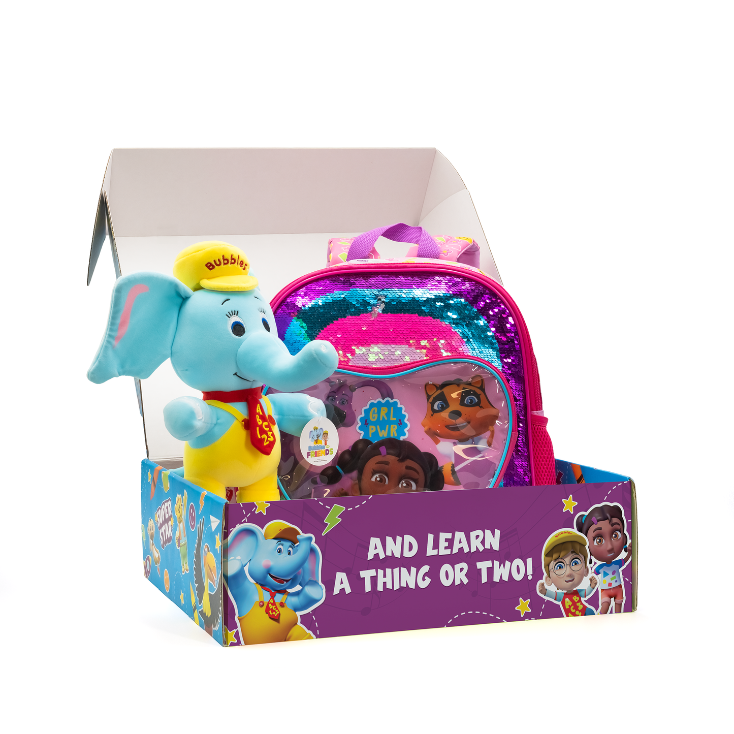 Girls Backpack and Plush Starter Kit