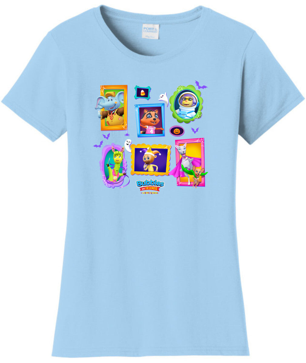Bubbles & Friends Halloween Frames Women's T-Shirt