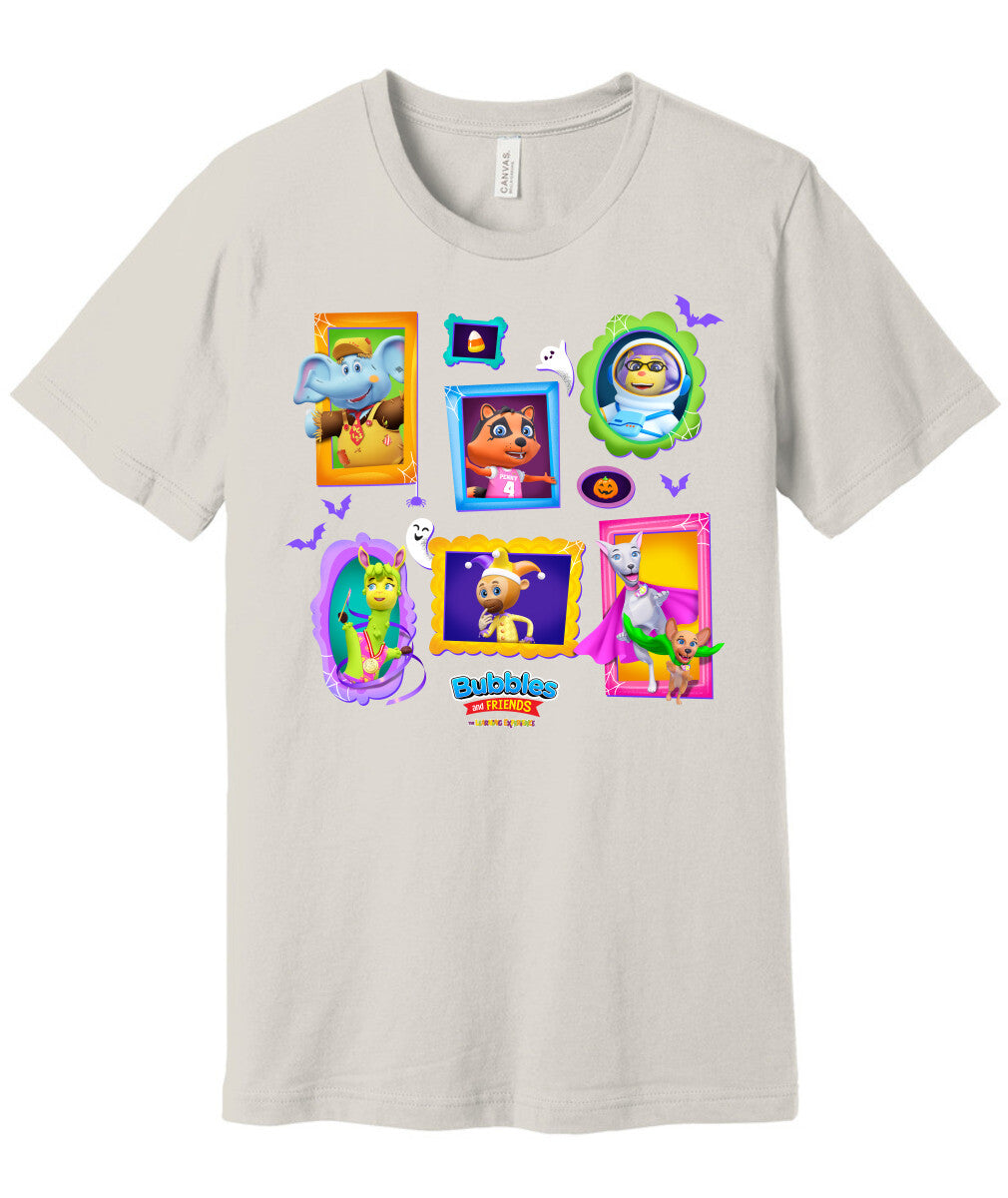 Bubbles & Friends Halloween Frames Unisex T-Shirt