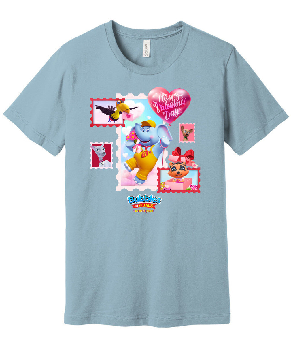 Bubbles & Friends Happy Valentines Day Unisex Tee