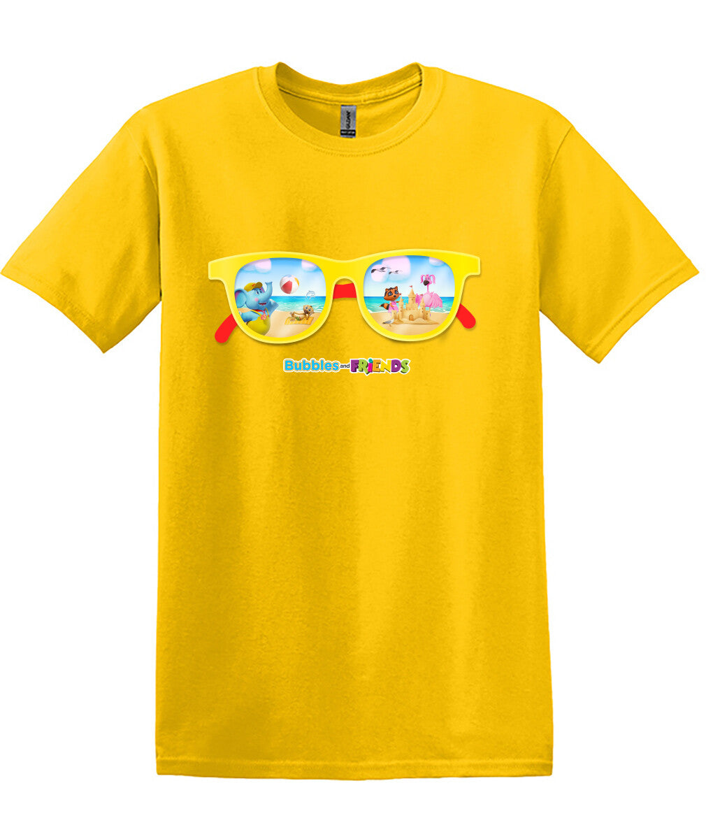 Bubbles & Friends Summer Sunglasses Men's T-Shirt