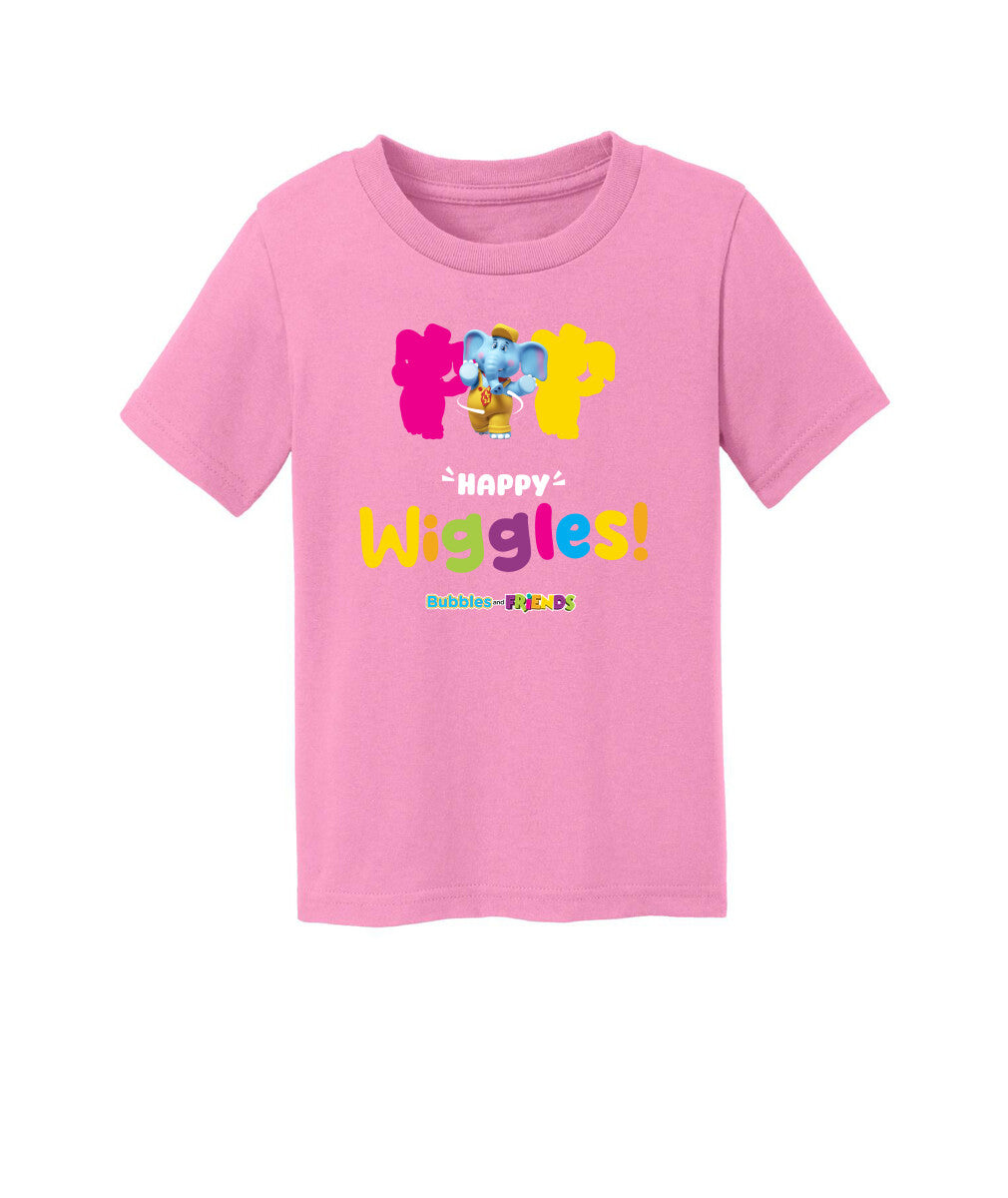 Bubbles and Friends – Happy Dance Collection Happy Wiggles Toddler T-Shirt