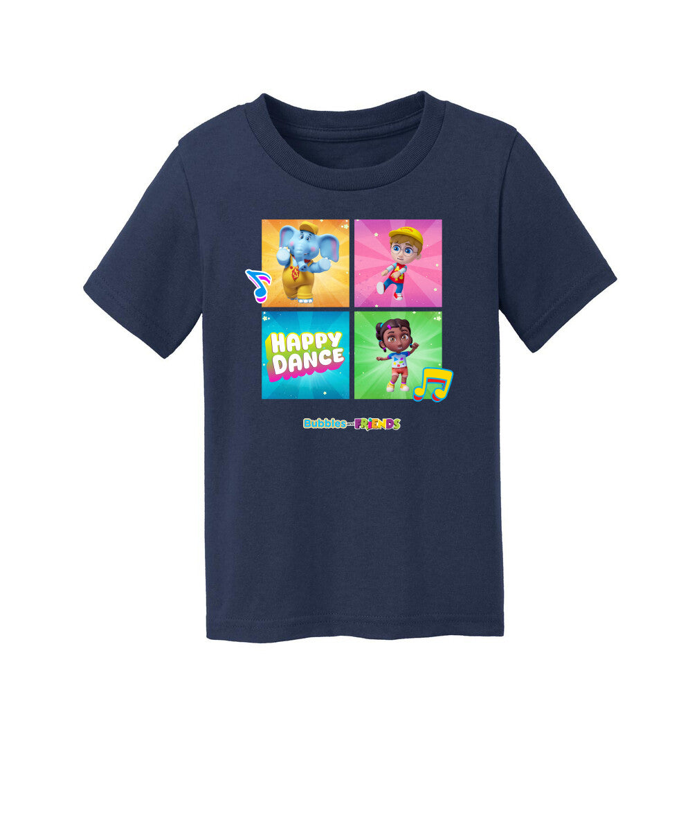 Bubbles and Friends – Happy Dance Collection Happy Team Toddler T-Shirt