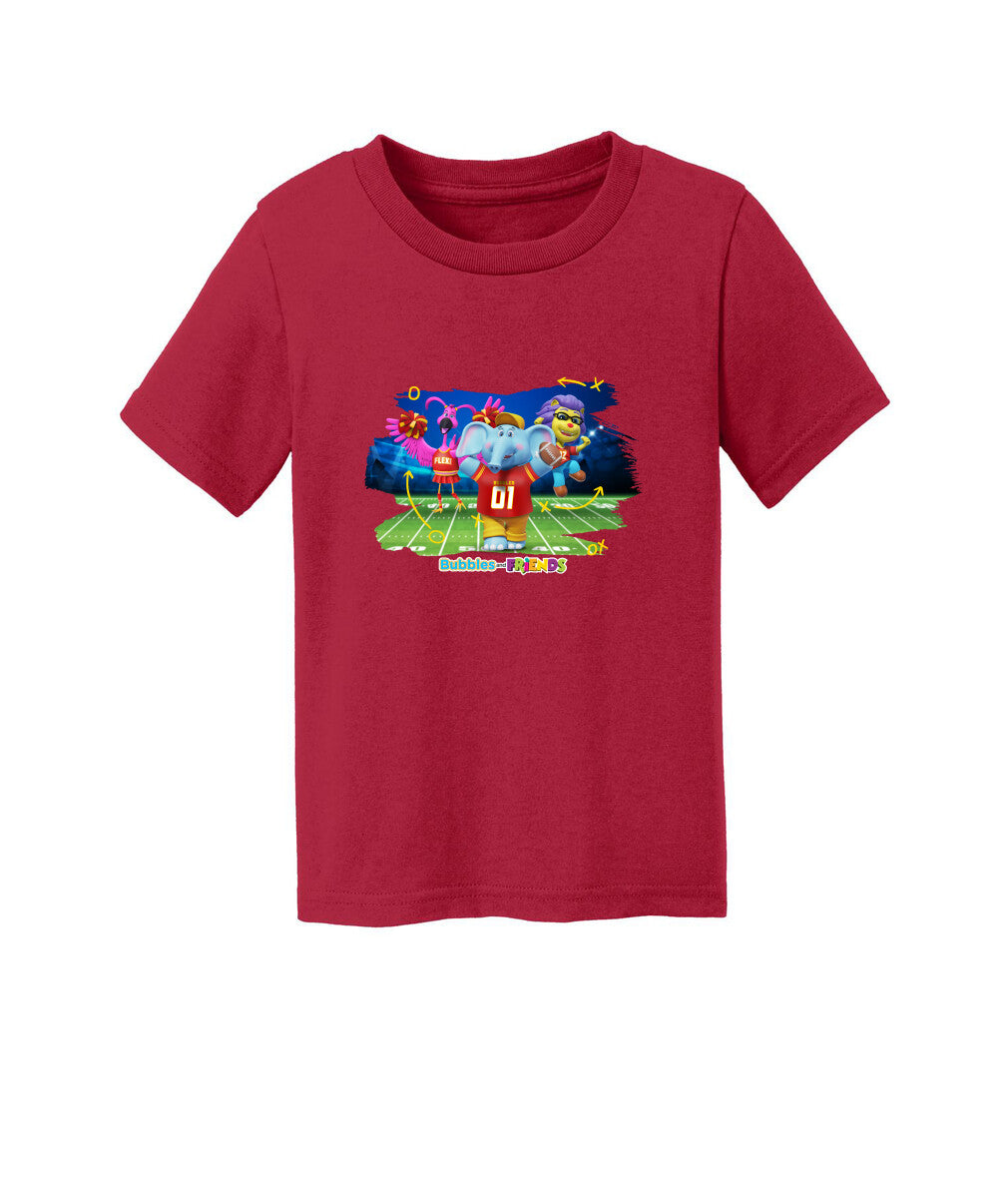 Bubbles and Friends - Varsity Collection Bubbles Football Toddler T-Shirt