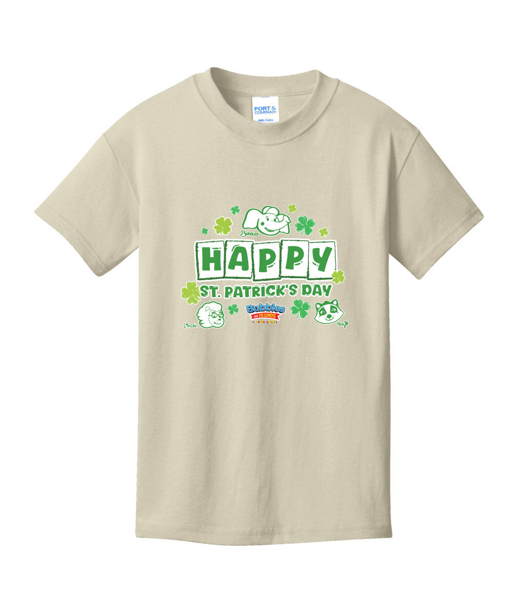 Bubbles & Friends Happy St. Patrick's Day Children's  Cotton Tee