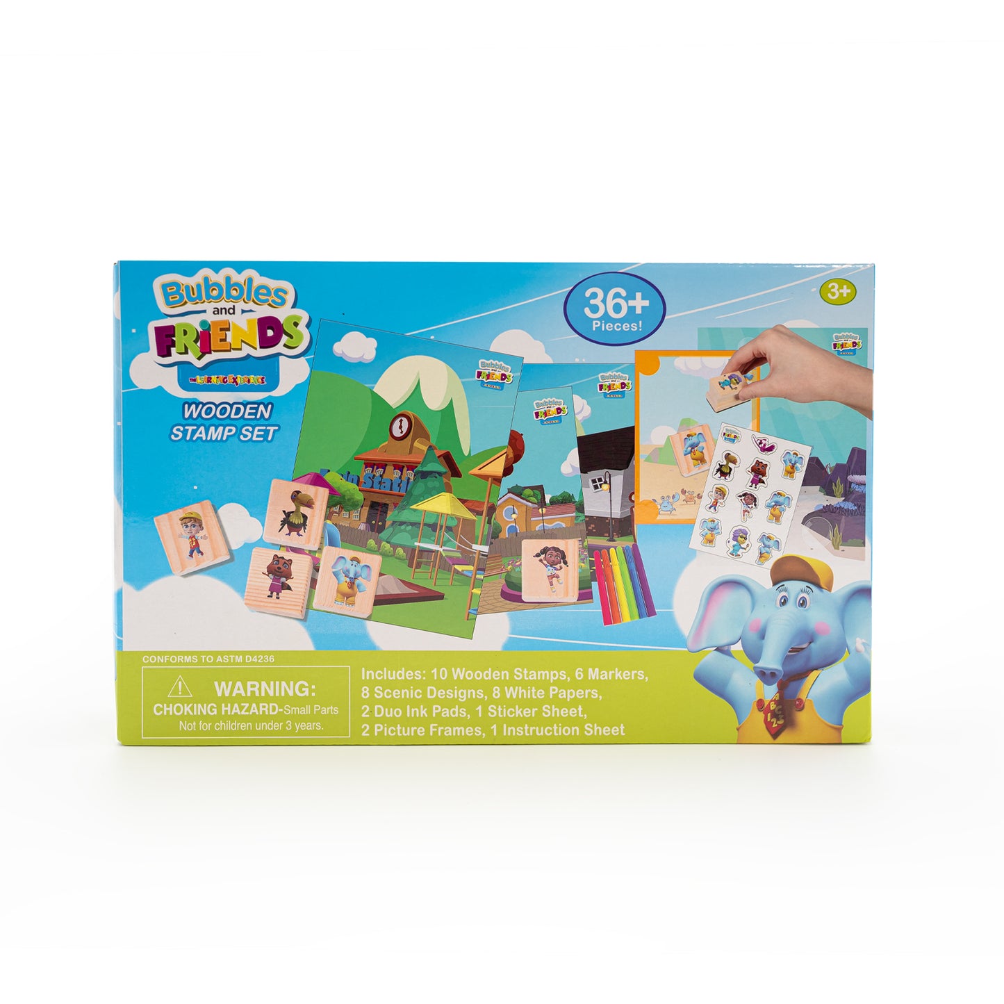 Bubbles & Friends Wooden Stamp Set