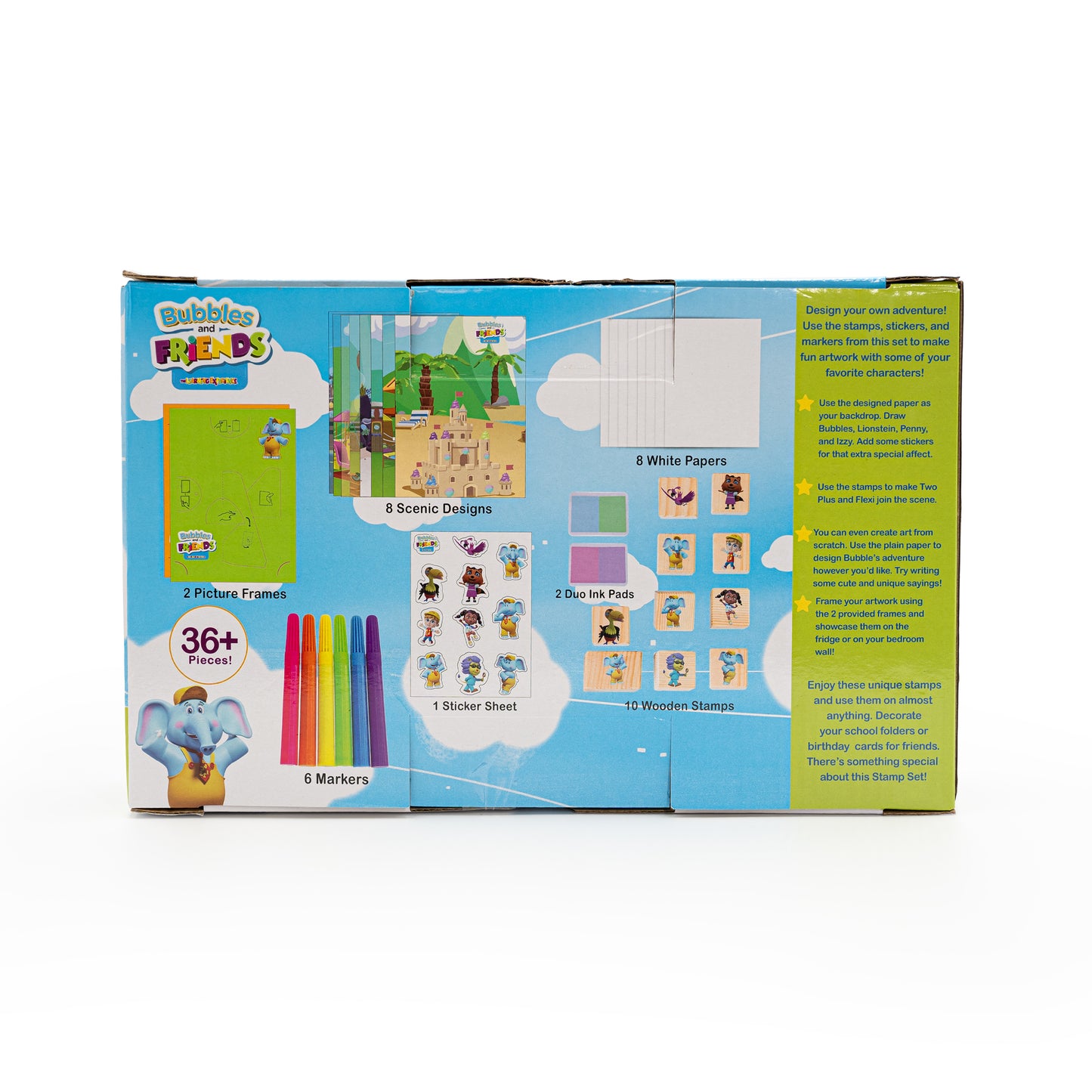 Bubbles & Friends Wooden Stamp Set