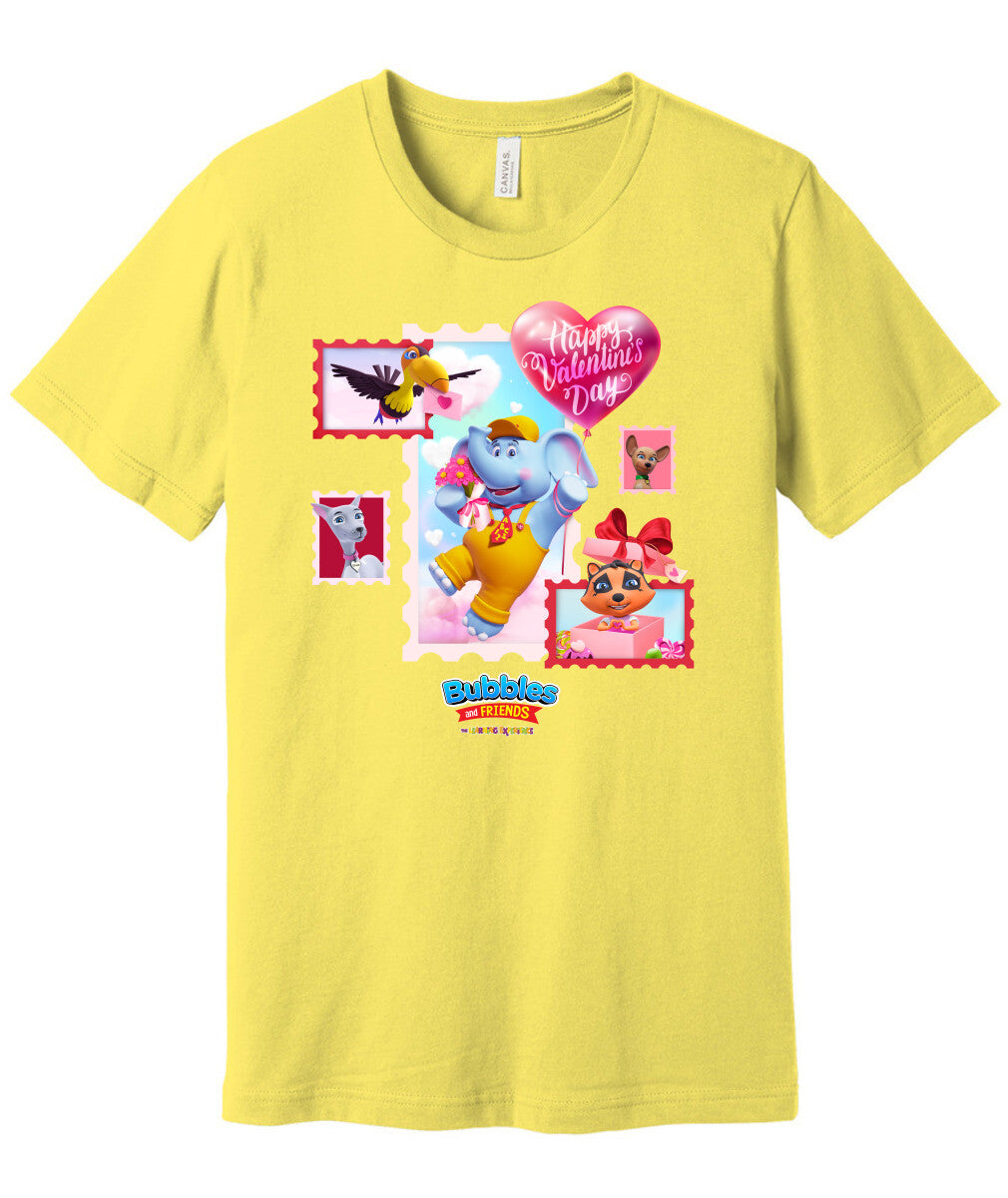Bubbles & Friends Happy Valentines Day Unisex Tee