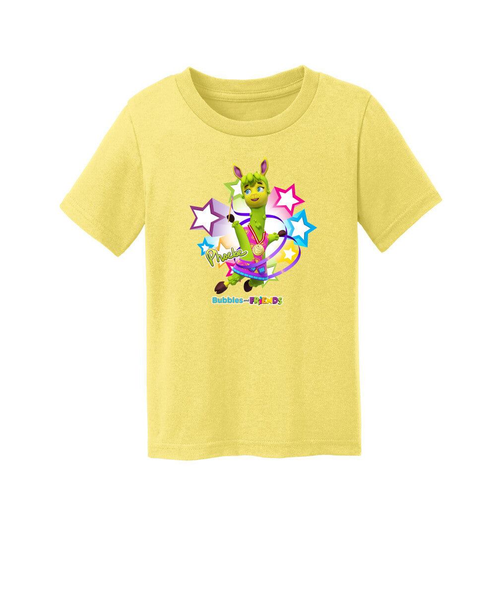 Bubbles and Friends - Summer Games Collection Gymnastics Phoebe Toddler T-Shirt