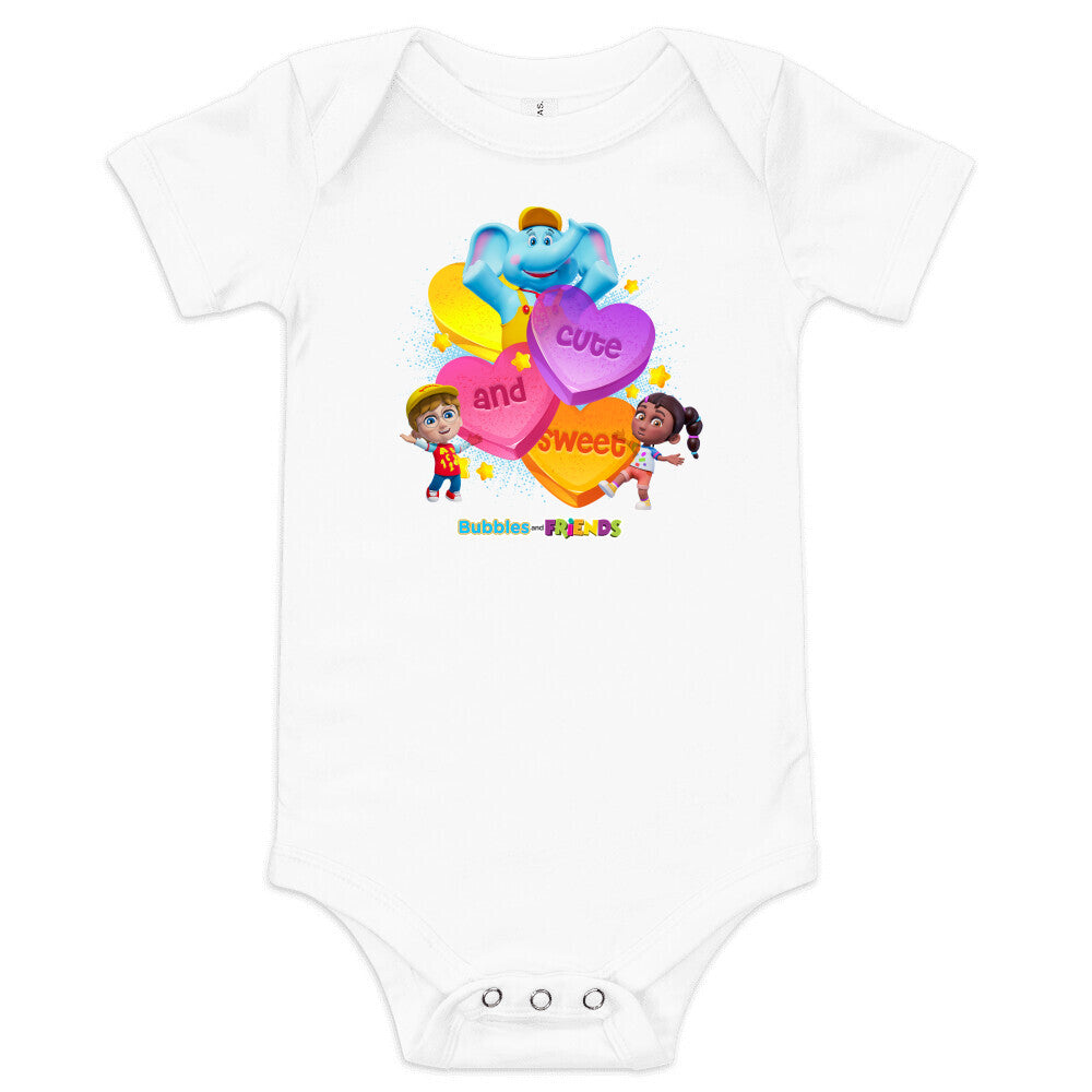Bubbles & Friends Cute and Sweet Infant Onesie