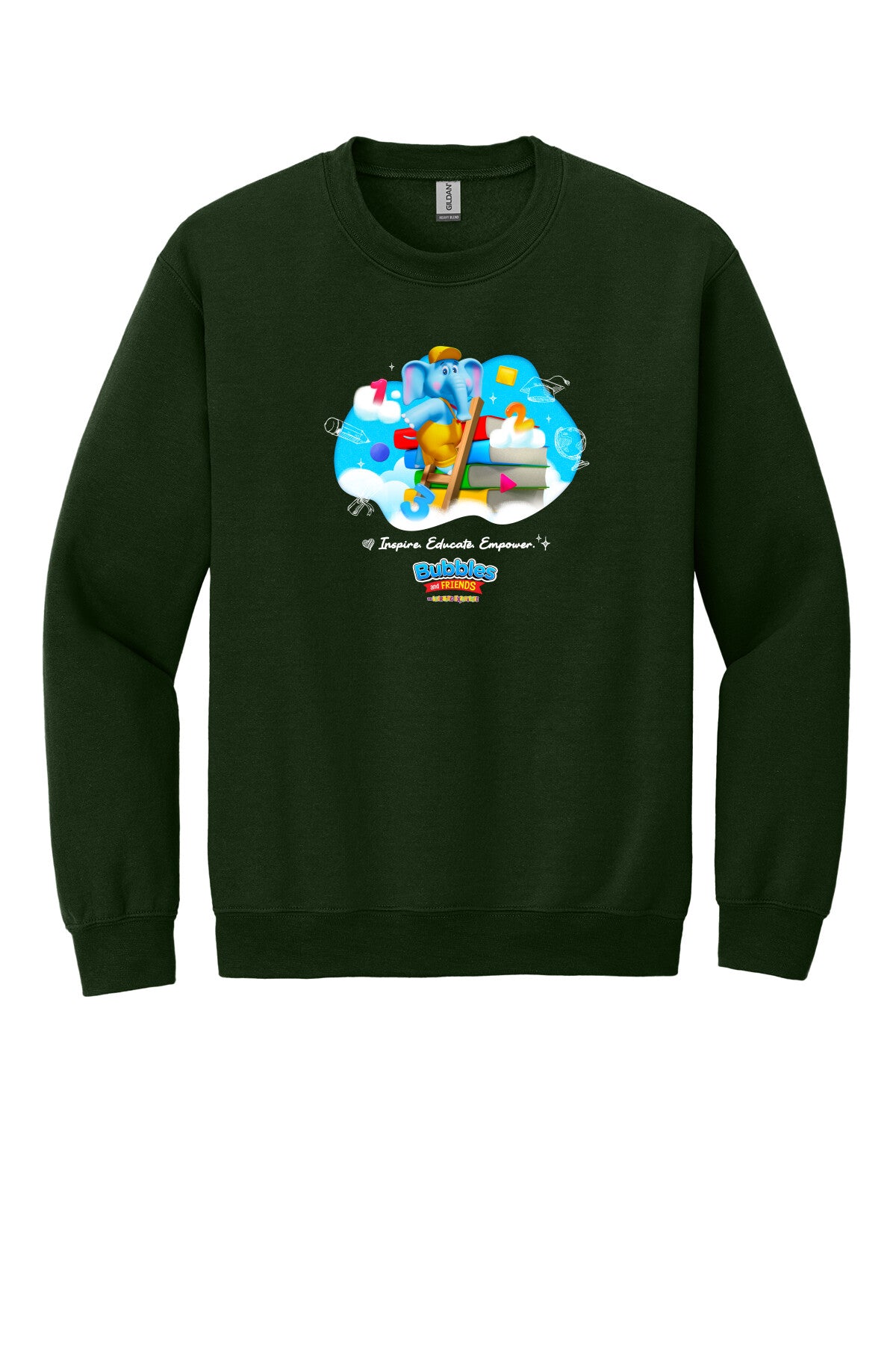 Bubbles & Friends Inspire Educate Empower Crewneck Sweatshirt
