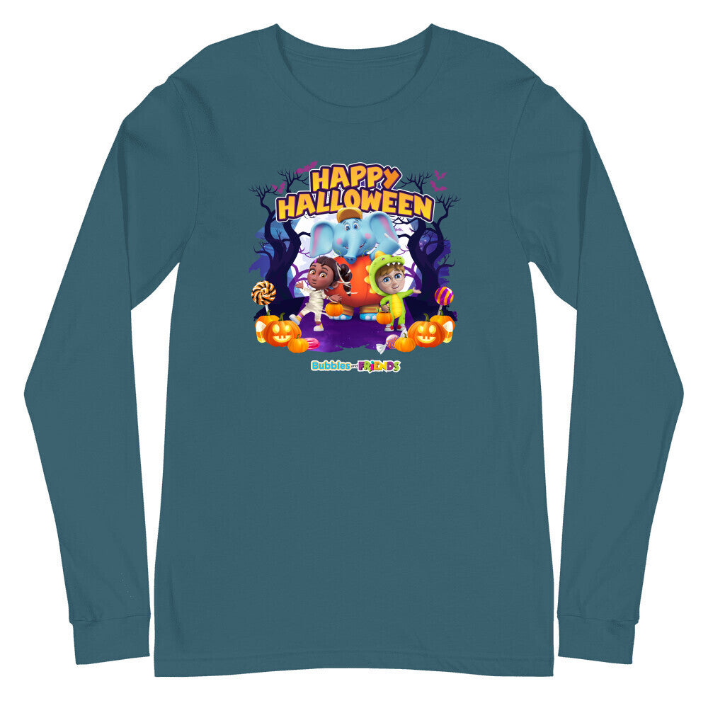 Bubbles and Friends - Halloween Collection Team Adult Longsleeve T-Shirt