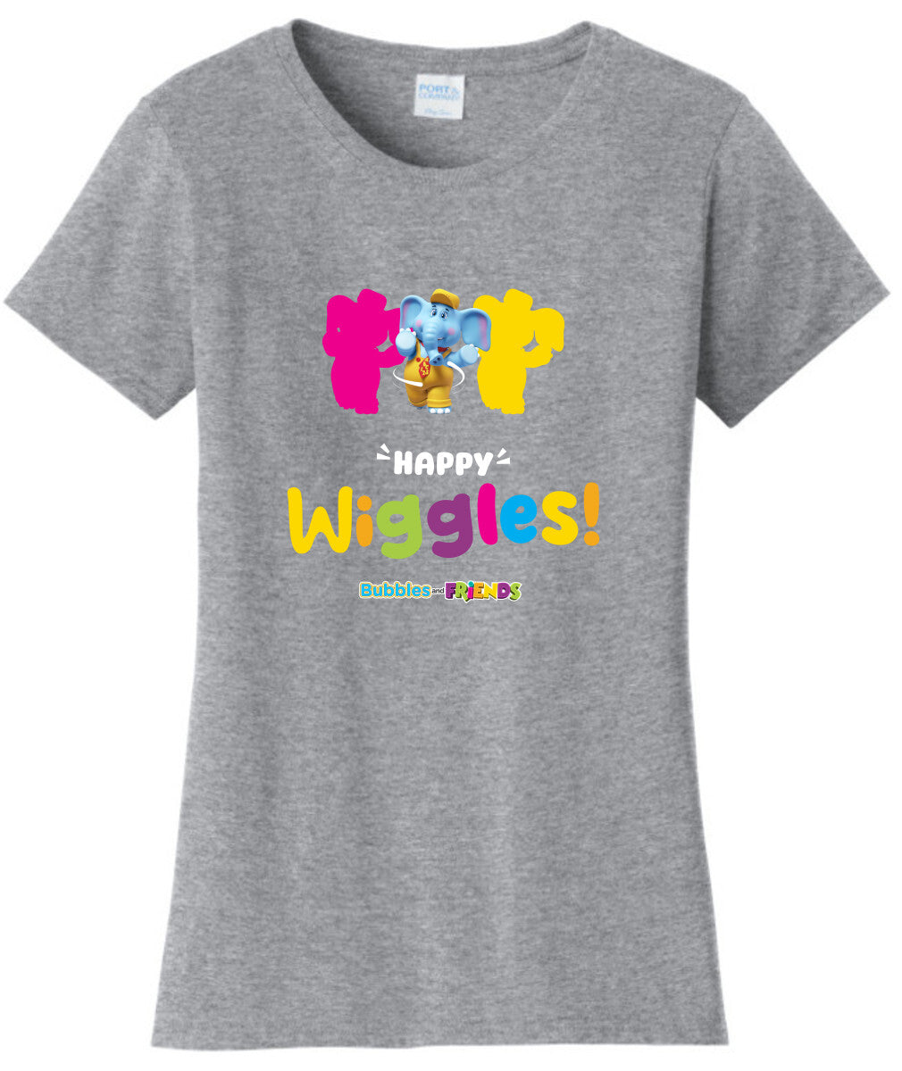 Bubbles and Friends – Happy Dance Collection Happy Wiggles Women T-Shirt