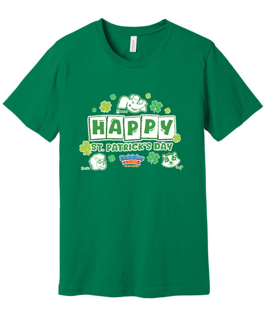 Bubbles & Friends Happy St. Patrick's Day Unisex  Jersey Short Sleeve Tee