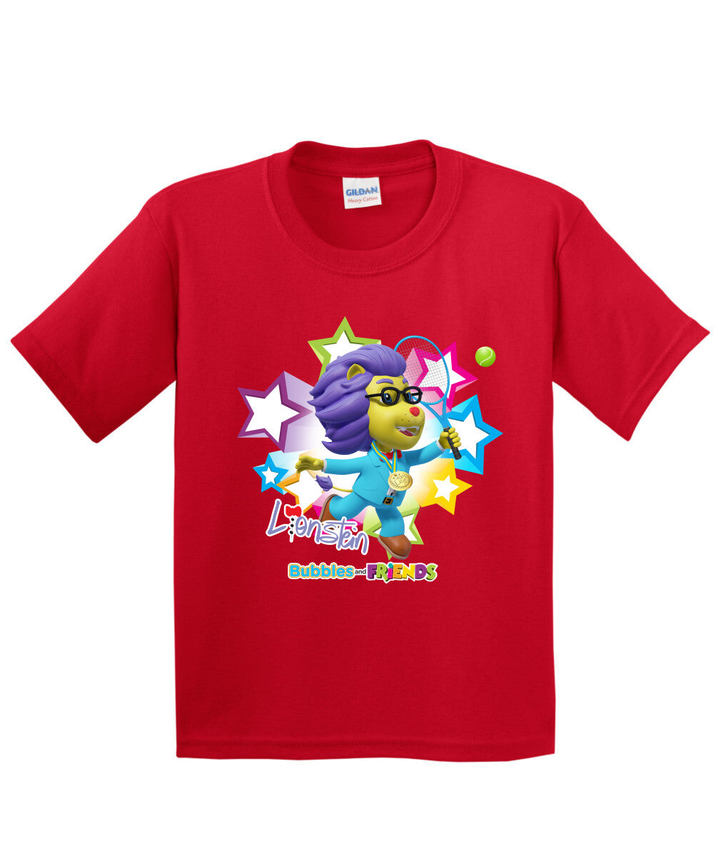 Bubbles and Friends - Summer Games Collection Tennis Lionstein Children T-Shirt