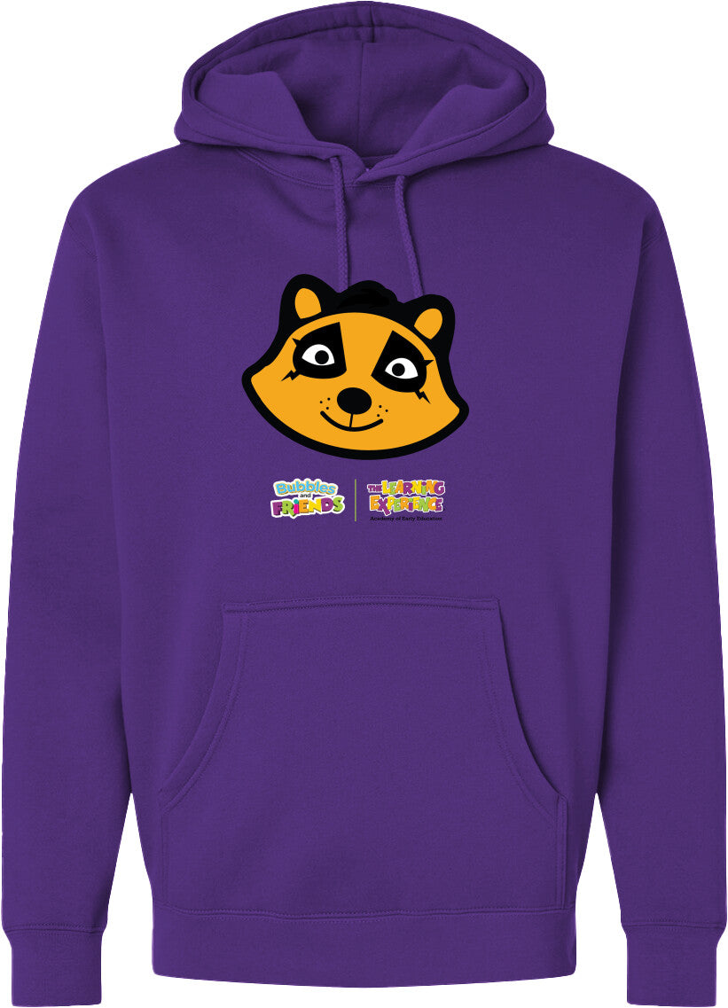Bubbles & Friends- Friends from Happyville 'Penny Polite' Midweight Hooded Sweatshirt- Unisex