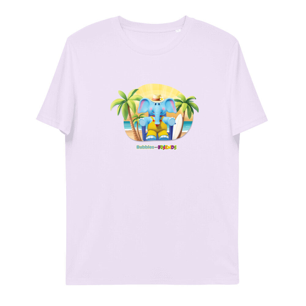 Bubbles & Friends Summer Beach Unisex Organic Cotton T-Shirt