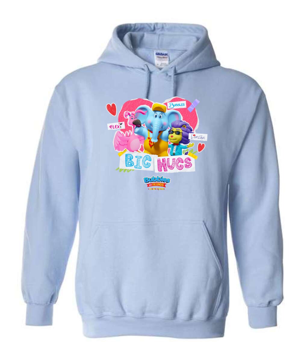 Bubbles & Friends Valentines Big Hugs Unisex Hoodie