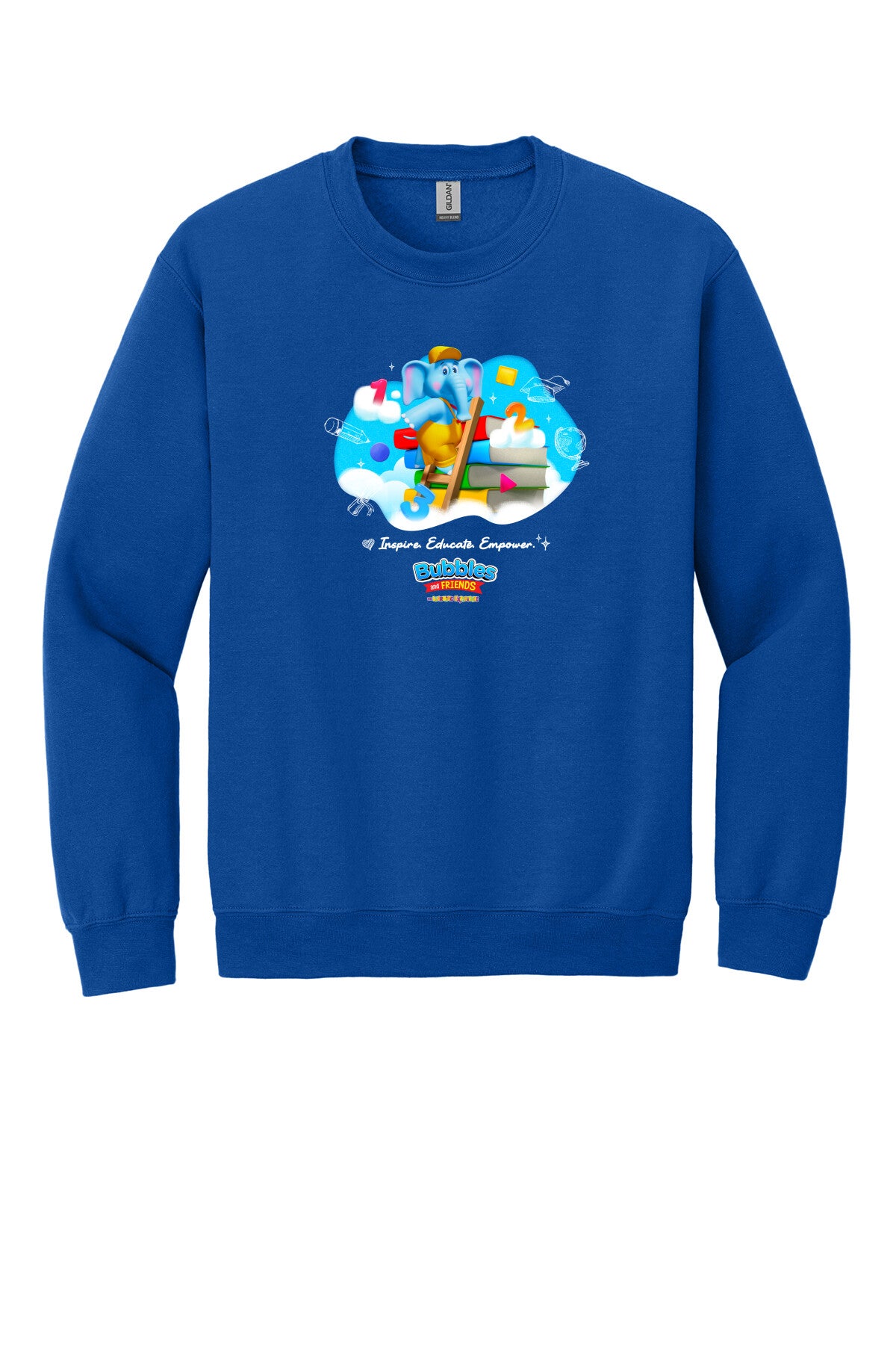 Bubbles & Friends Inspire Educate Empower Crewneck Sweatshirt