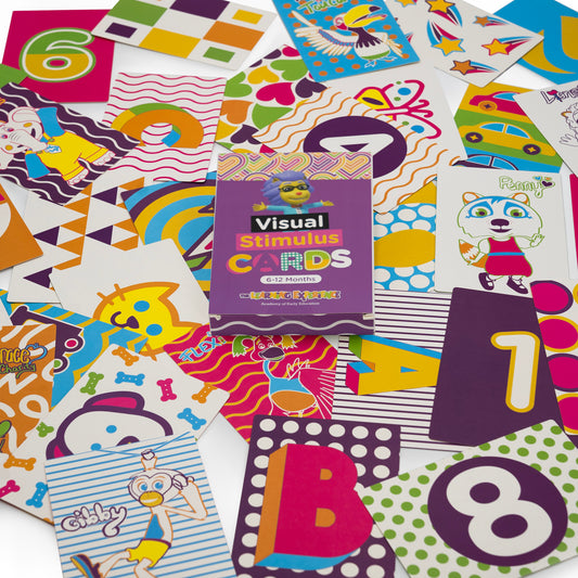 Bubbles and Friends / The Learning Experience Infant Contrast Cards - 6 to 12 Months