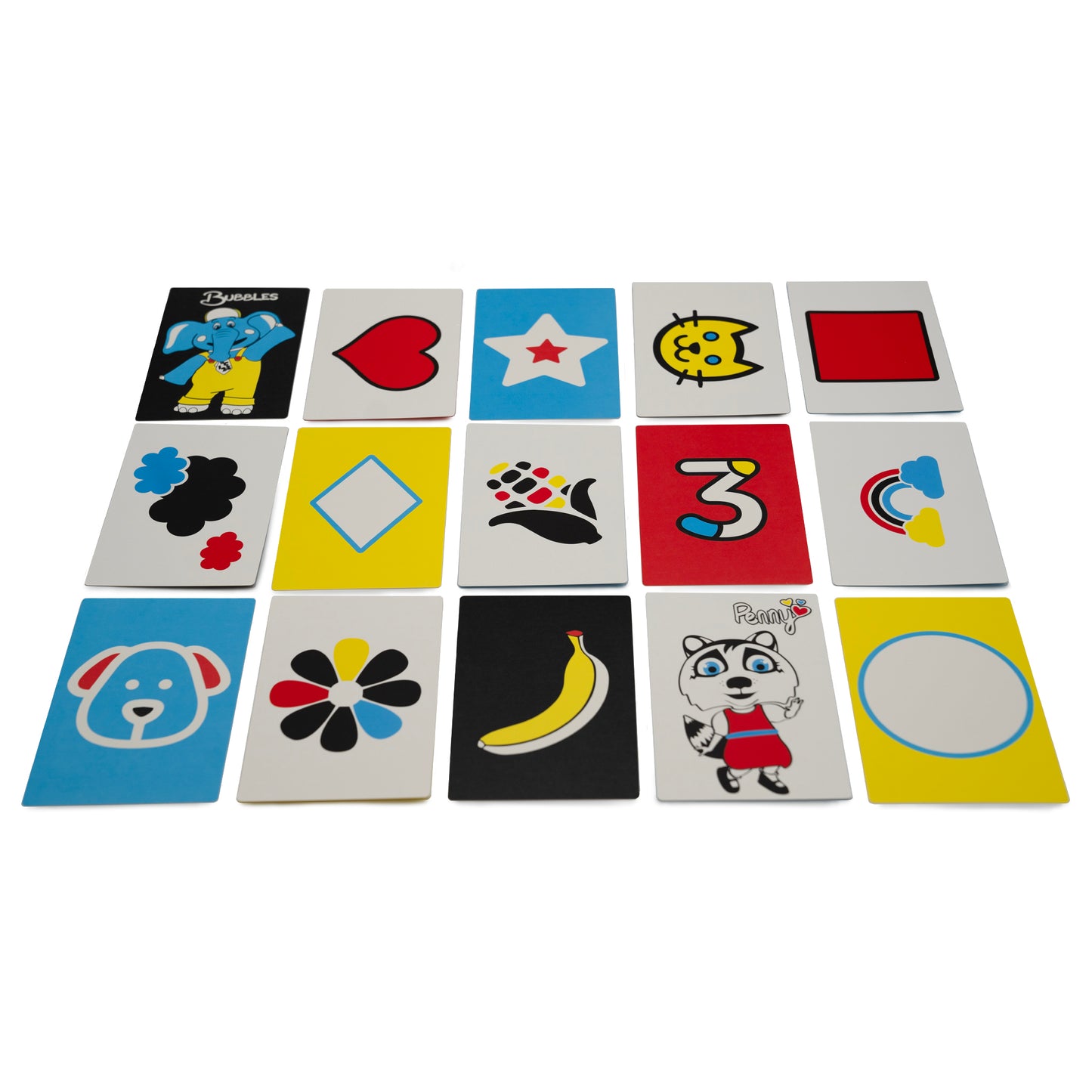 Bubbles and Friends / The Learning Experience Infant Contrast Cards - 3- 6 Months