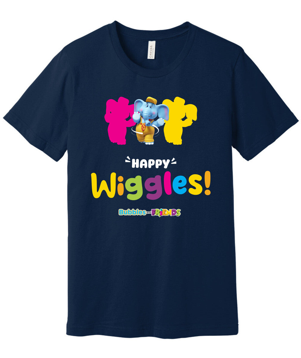 Bubbles and Friends – Happy Dance Collection Happy Wiggles Adult T-Shirt