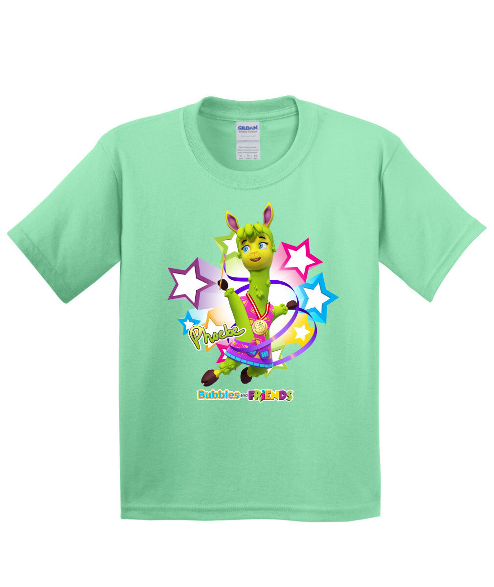 Bubbles and Friends - Summer Games Collection Gymnastics Phoebe Children T-Shirt