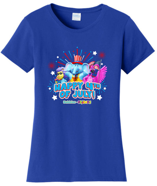 Bubbles & Friends July 4th Women's T-Shirt