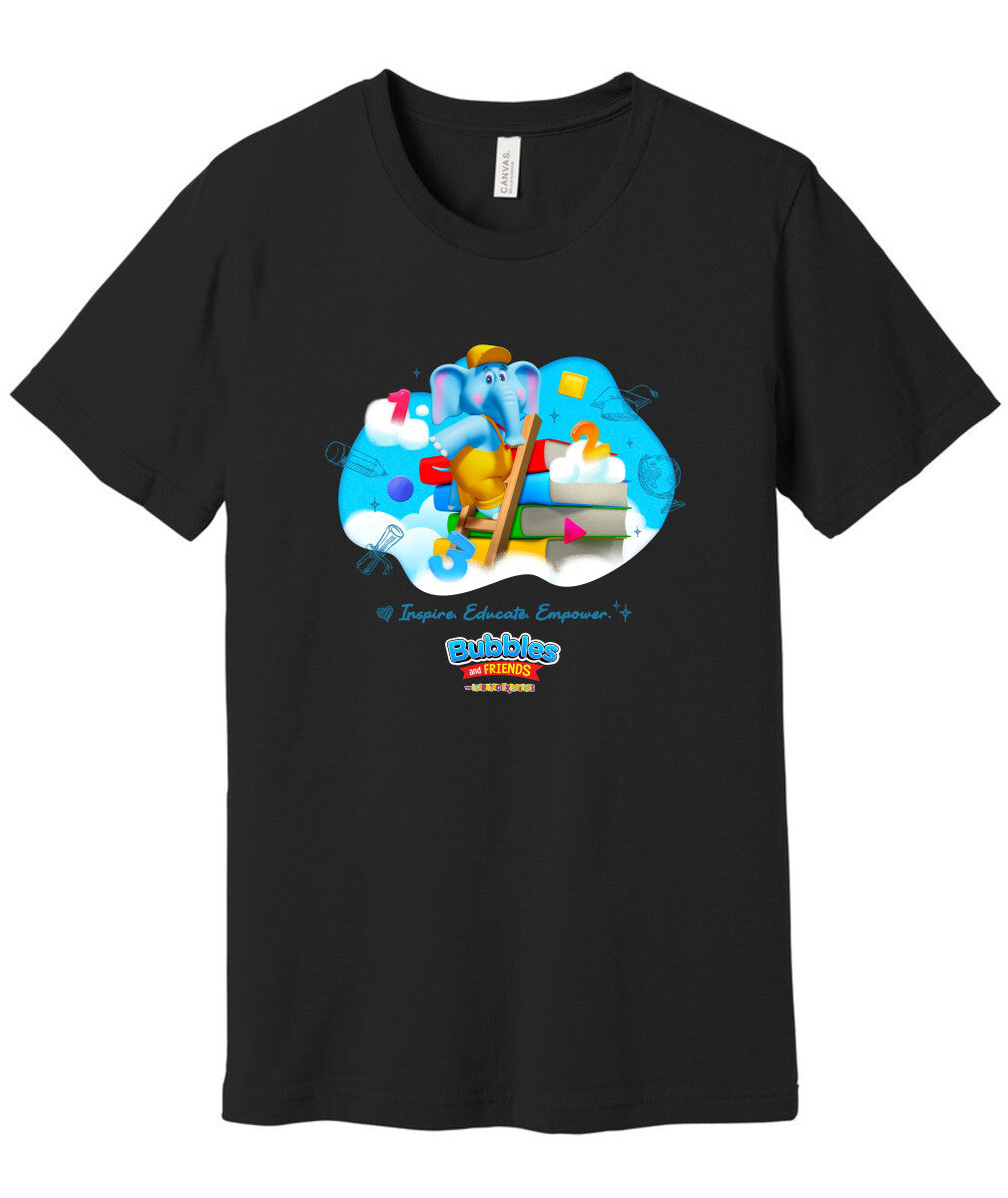 Bubbles & Friends Inspire Educate Empower Unisex Short Sleeve Tee