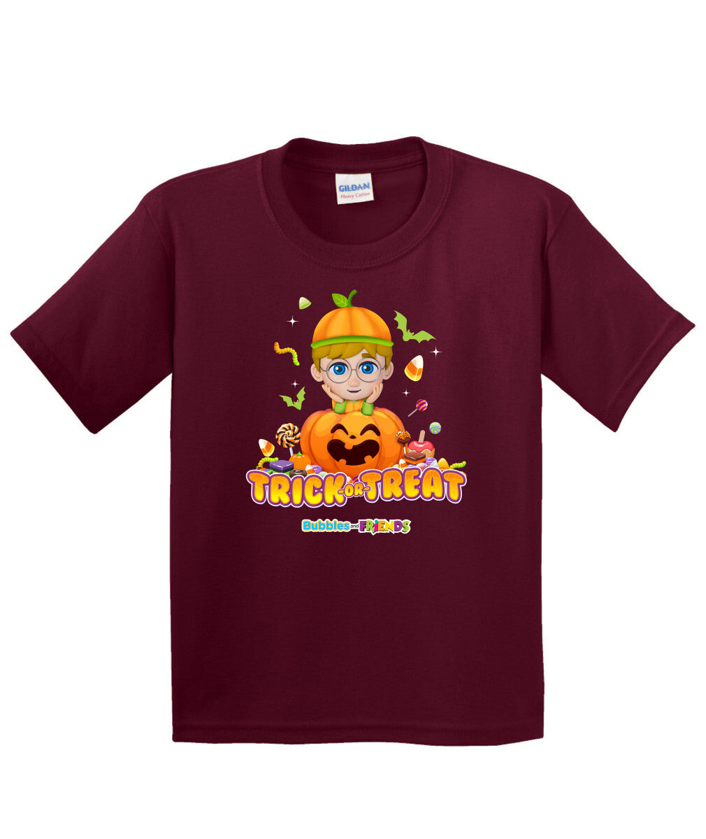 Bubbles and Friends - Halloween Collection Braden Children T-Shirt