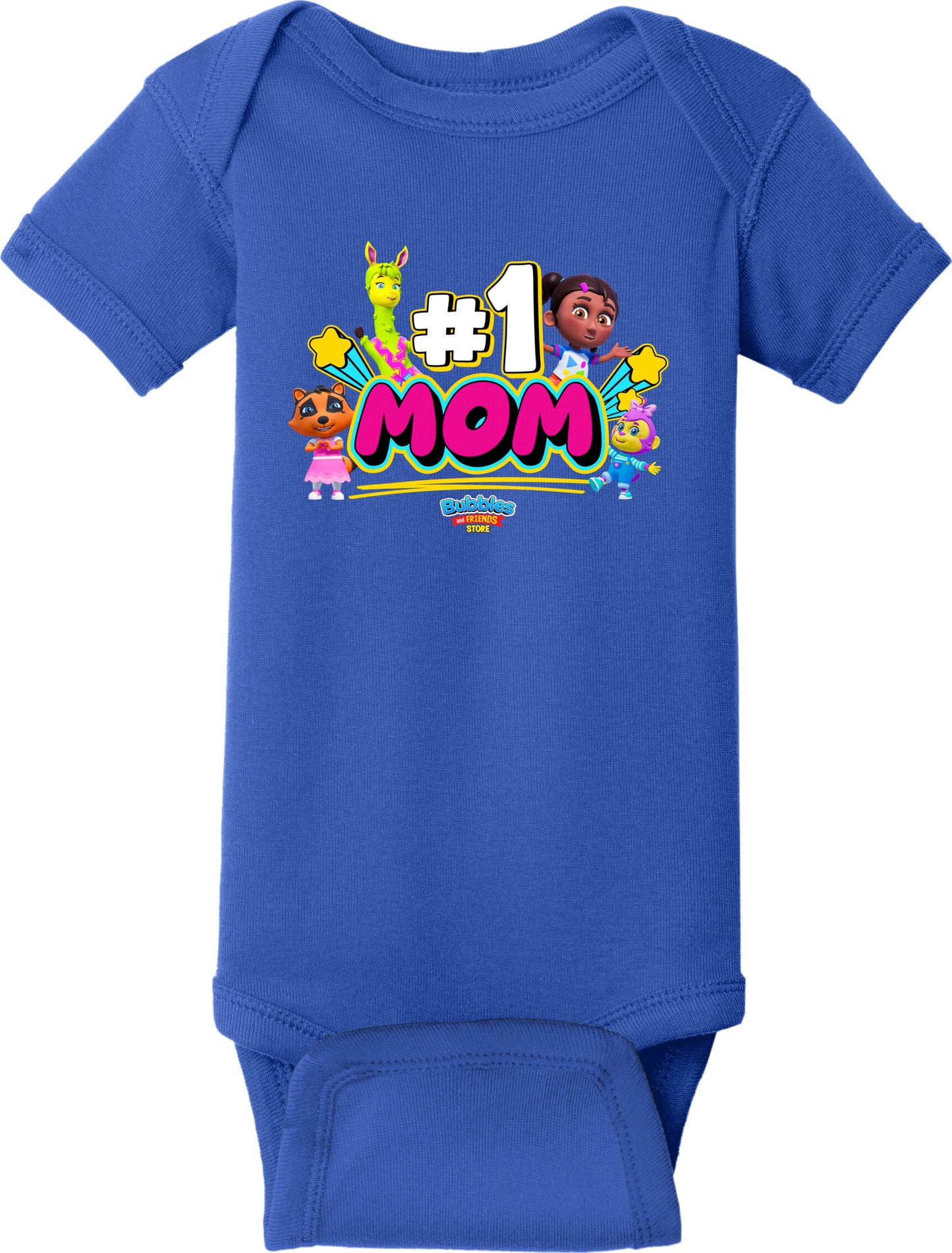 Bubbles & Friends I Love Mom Infant Bodysuit-Onesie