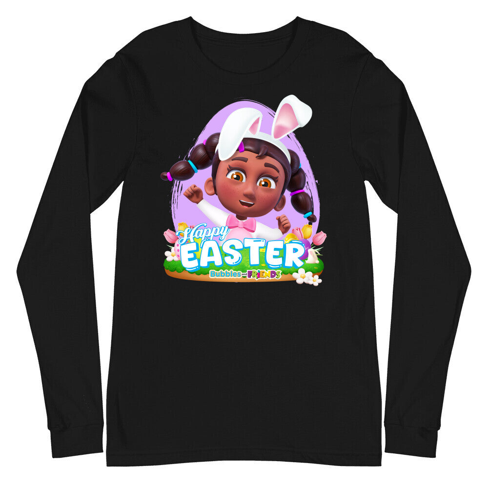 Bubbles & Friends Easter Izzy Unisex Long Sleeve Tee