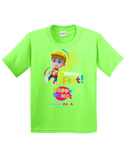 Bubbles and Friends – Happy Dance Collection Happy Feet Children T-Shirt