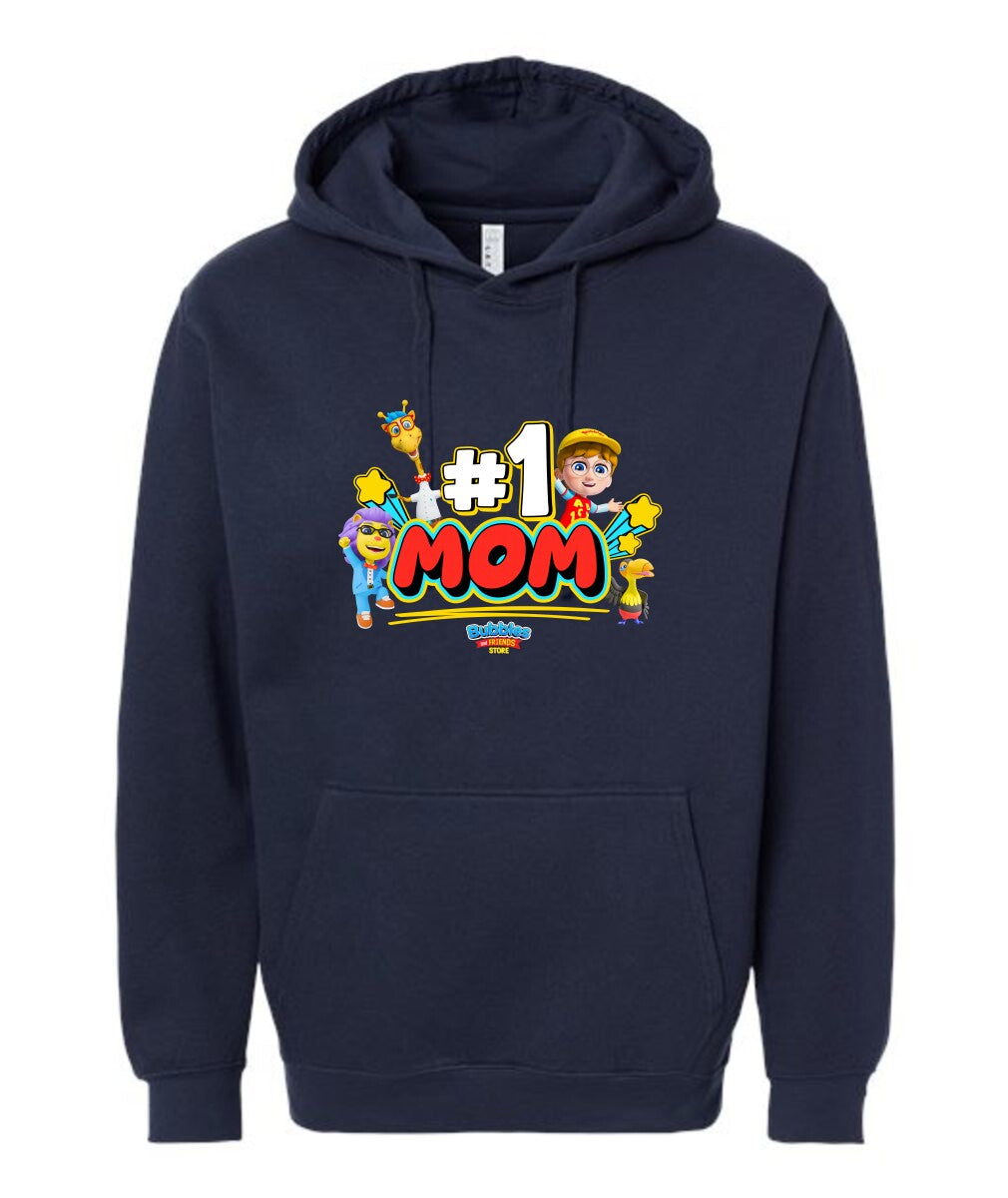 Bubbles & Friends I Love Mom Fleece Hoodie
