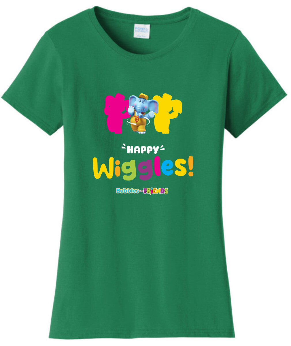 Bubbles and Friends – Happy Dance Collection Happy Wiggles Women T-Shirt