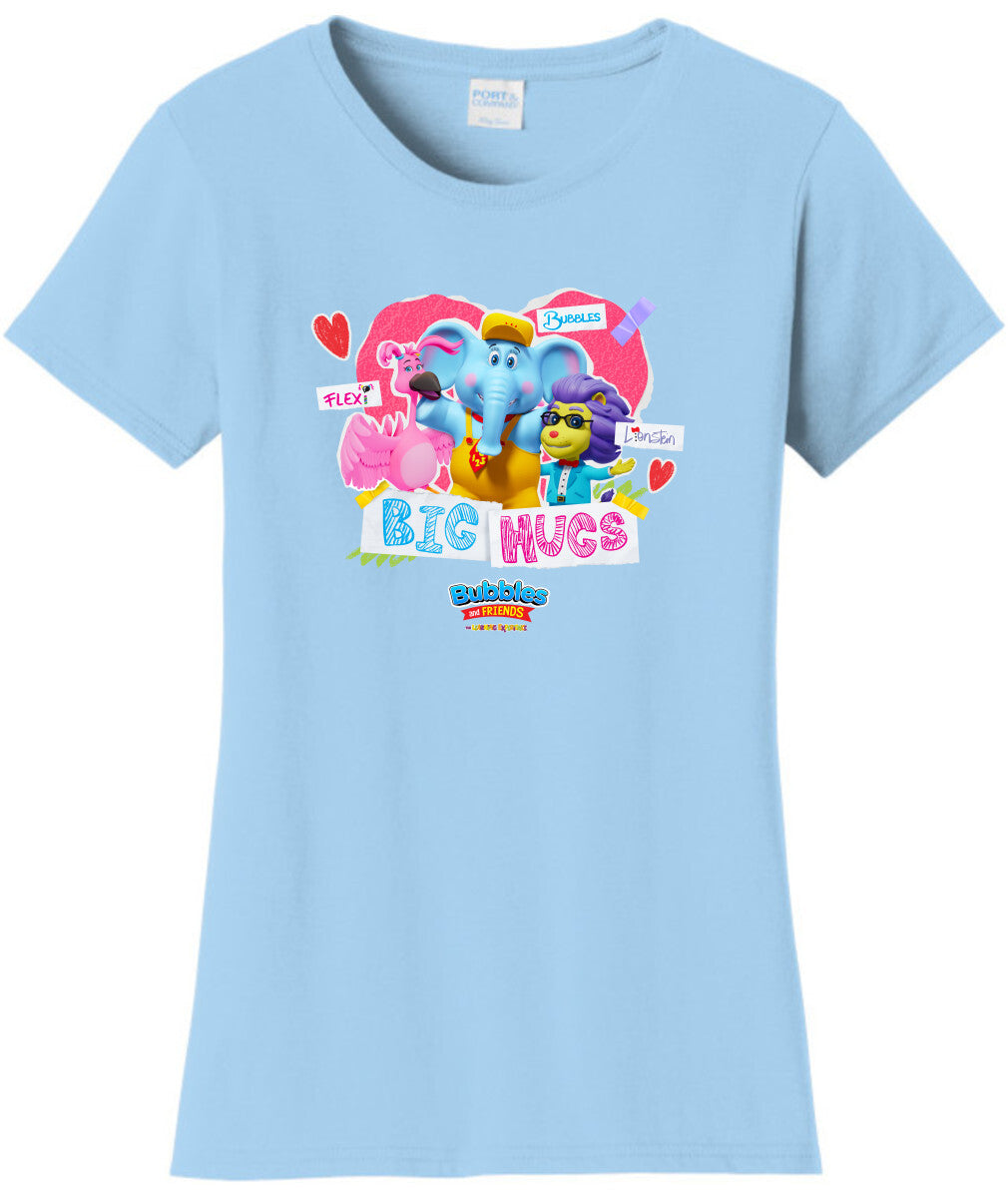 Bubbles & Friends Valentines Day Big Hug Women's T-Shirt