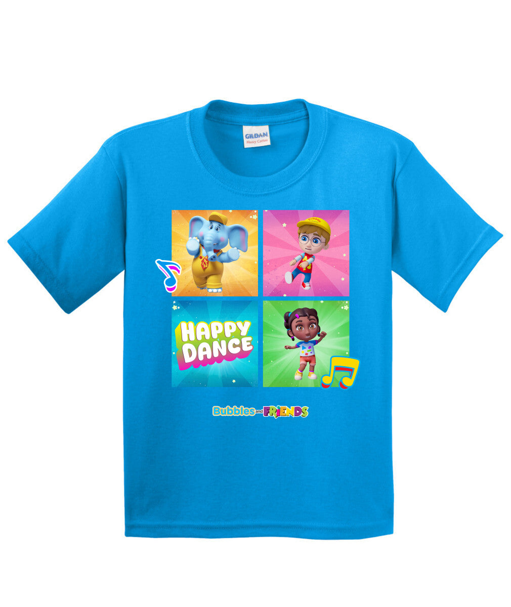 Bubbles and Friends – Happy Dance Collection Happy Team Children T-Shirt