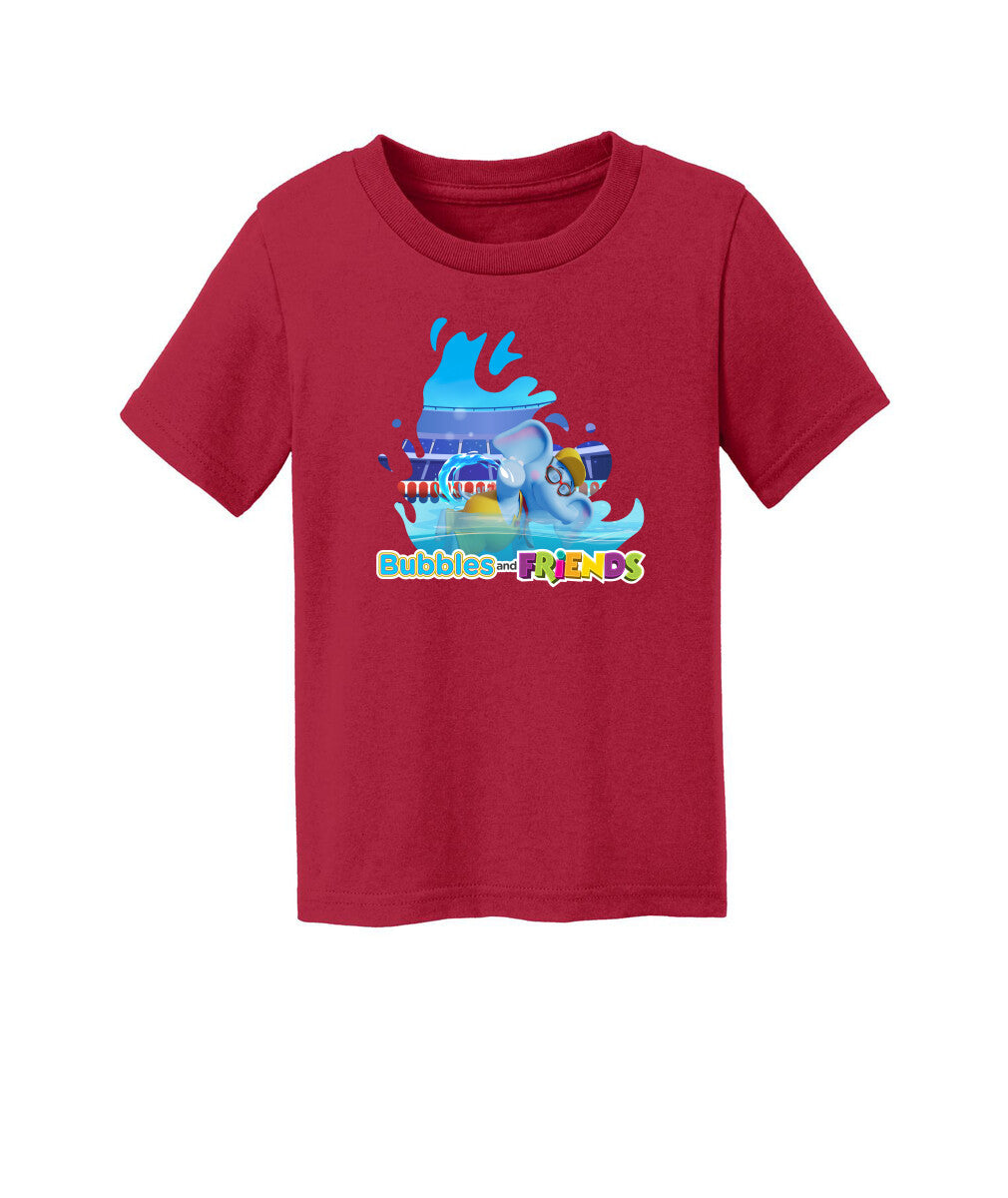 Bubbles and Friends - Summer Games Collection Bubbles Swim Toddler T-Shirt