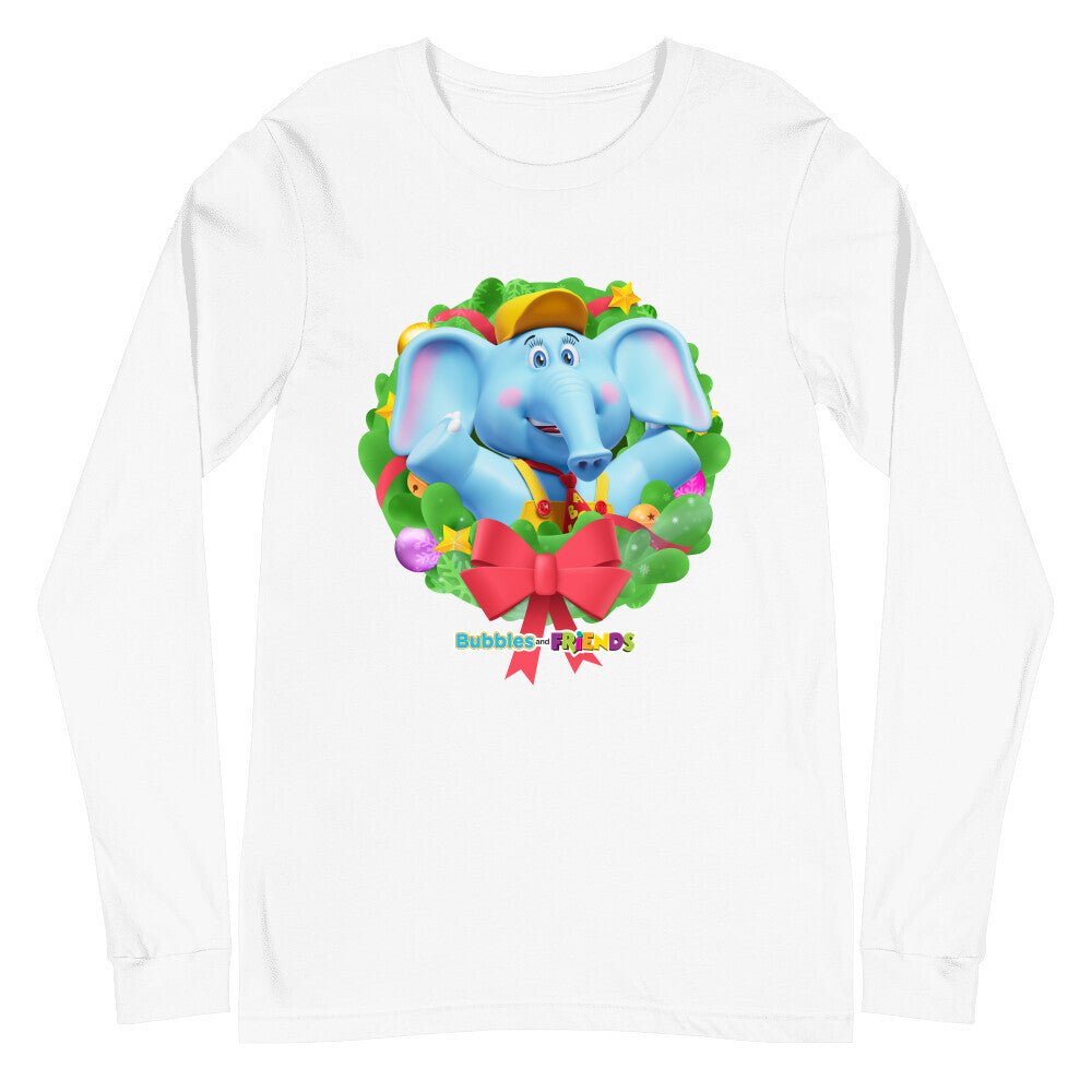 Bubbles & Friends Holiday Adult Long Sleeve Shirt- Bubbles