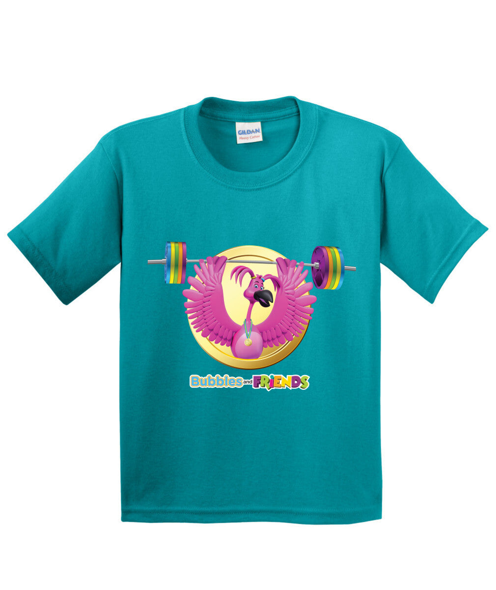 Bubbles and Friends - Summer Games Collection Flexi Weights Children T-Shirt