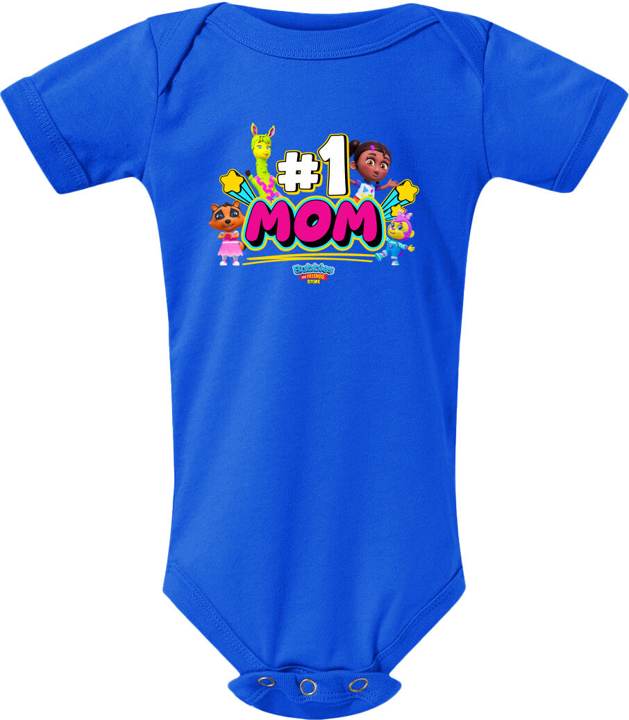 Bubbles & Friends I love Mom Infant Onesie