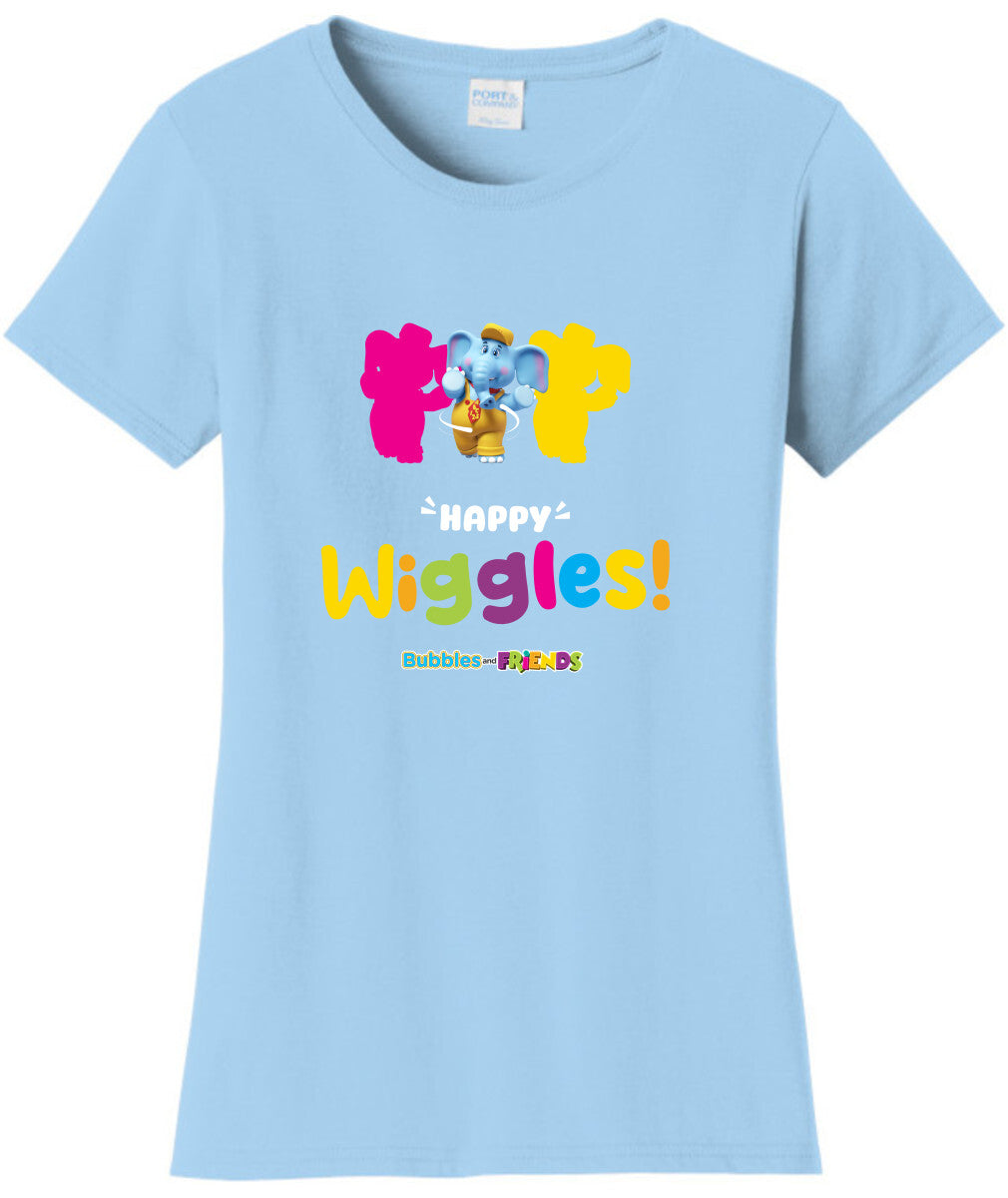 Bubbles and Friends – Happy Dance Collection Happy Wiggles Women T-Shirt