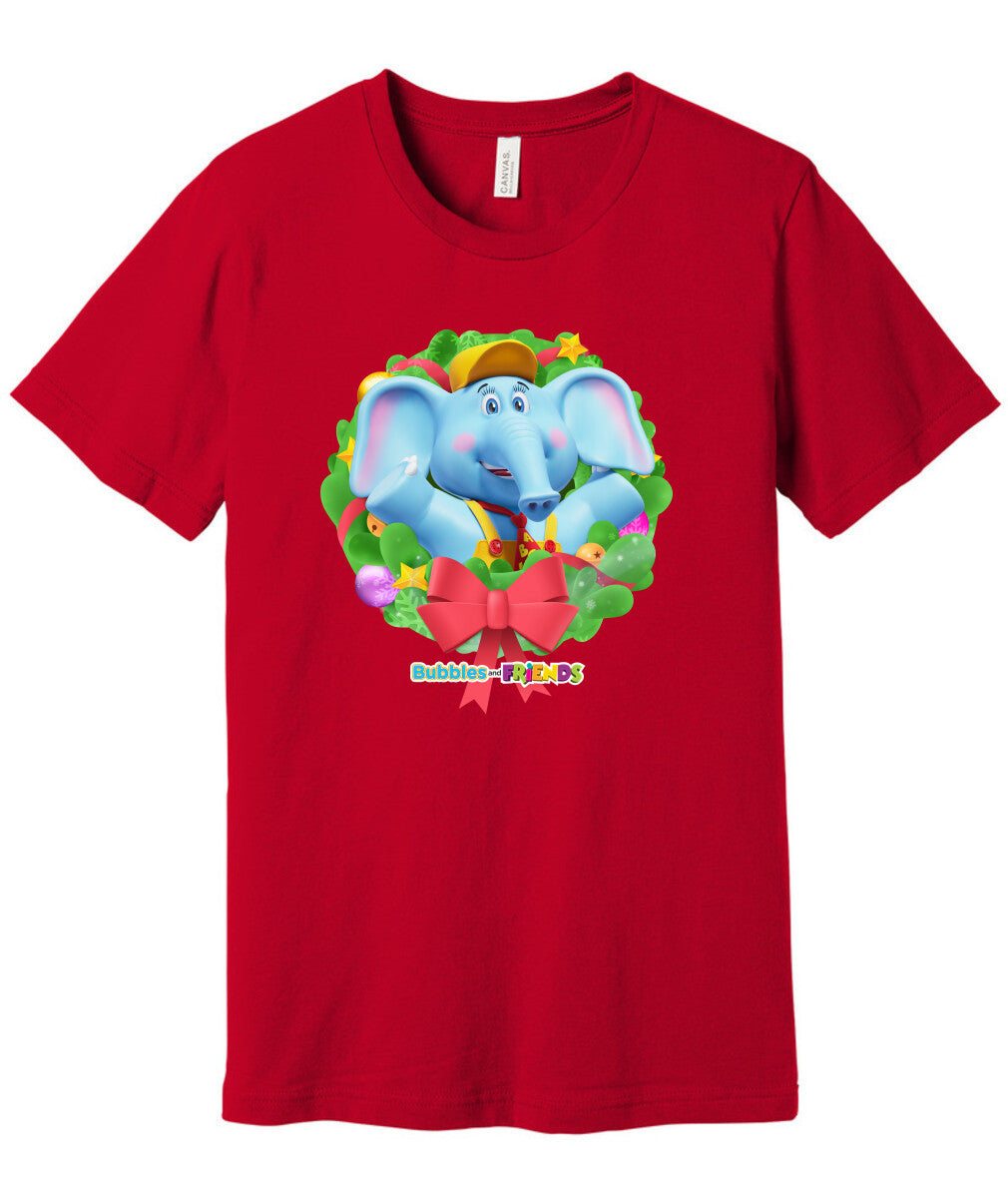 Bubbles & Friends Holiday Adult T-Shirt- Bubbles