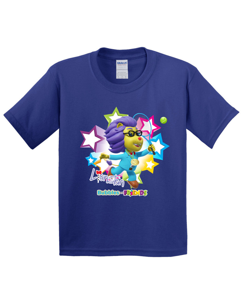 Bubbles and Friends - Summer Games Collection Tennis Lionstein Children T-Shirt