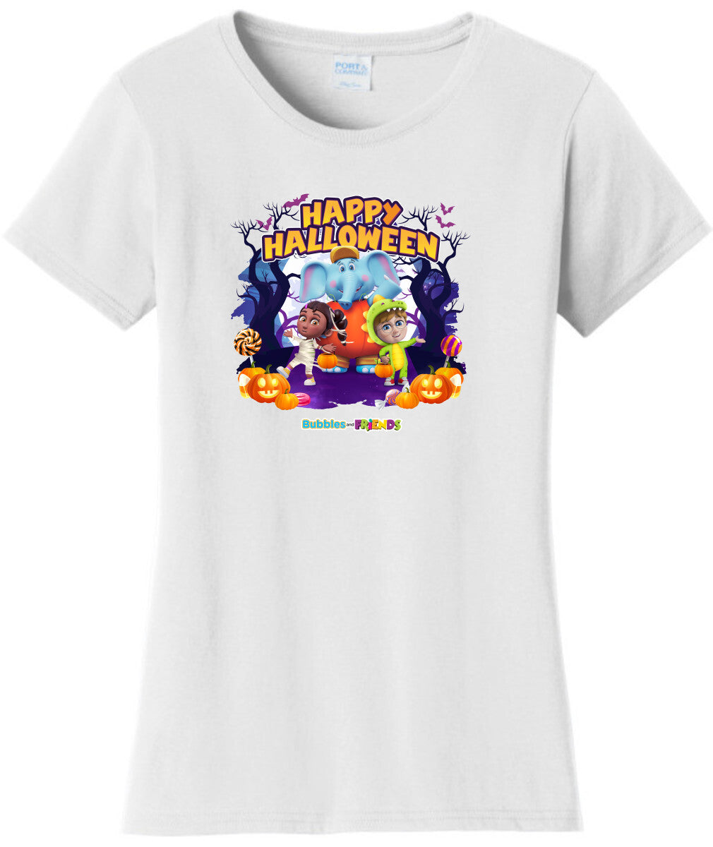 Bubbles and Friends - Halloween Collection Team Womens T-Shirt