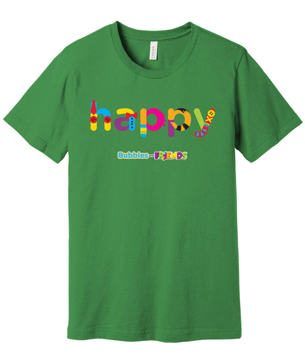 Bubbles and Friends - Happy Adult T-Shirt